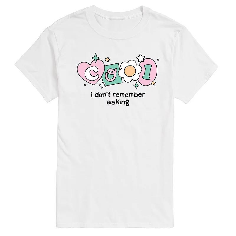 Mens Cool I Dont Remember Asking Graphic Tee Product Image