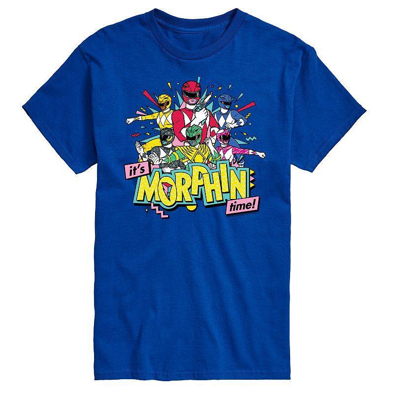 Big & Tall Power Rangers Morphin Time Group Graphic Tee, Mens Product Image