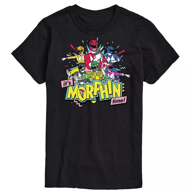 Big & Tall Power Rangers Morphin Time Group Graphic Tee, Mens Product Image