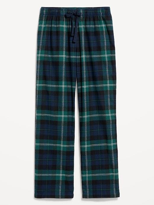 Mid-Rise Flannel Pajama Pants for Women Product Image