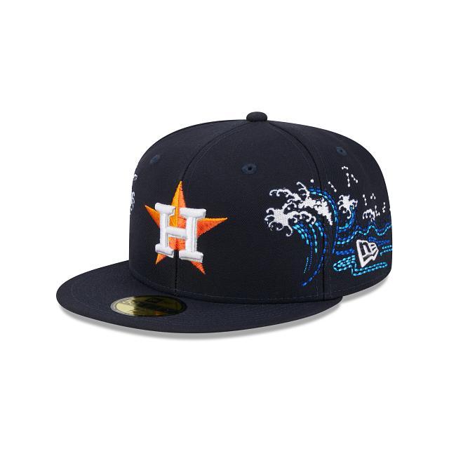 Houston Astros Tonal Wave 59FIFTY Fitted Hat Male Product Image