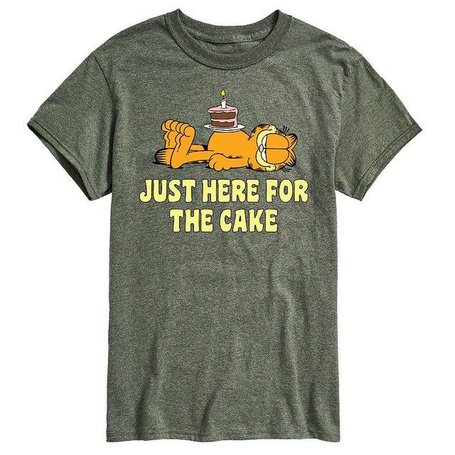 Mens Garfield Just Here For Cake Graphic Tee Product Image