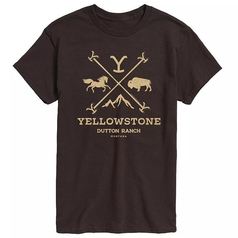 Big & Tall Yellowstone Iron Logo Graphic Tee, Mens Product Image