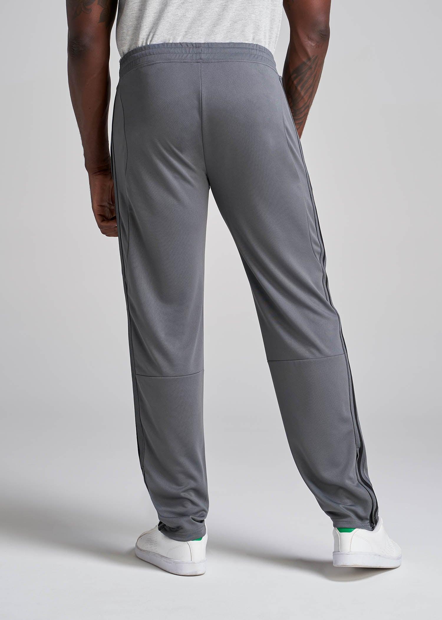 Athletic Stripe Pants for Tall Men in Grey-Black Stripe Male Product Image