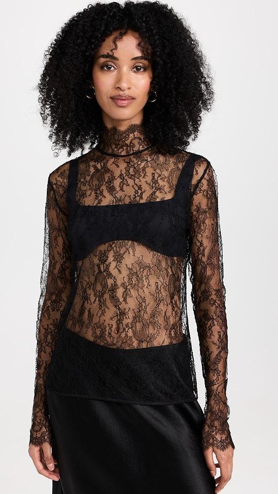 Kiki De Montparnasse All Over Lace Turtleneck | Shopbop Product Image