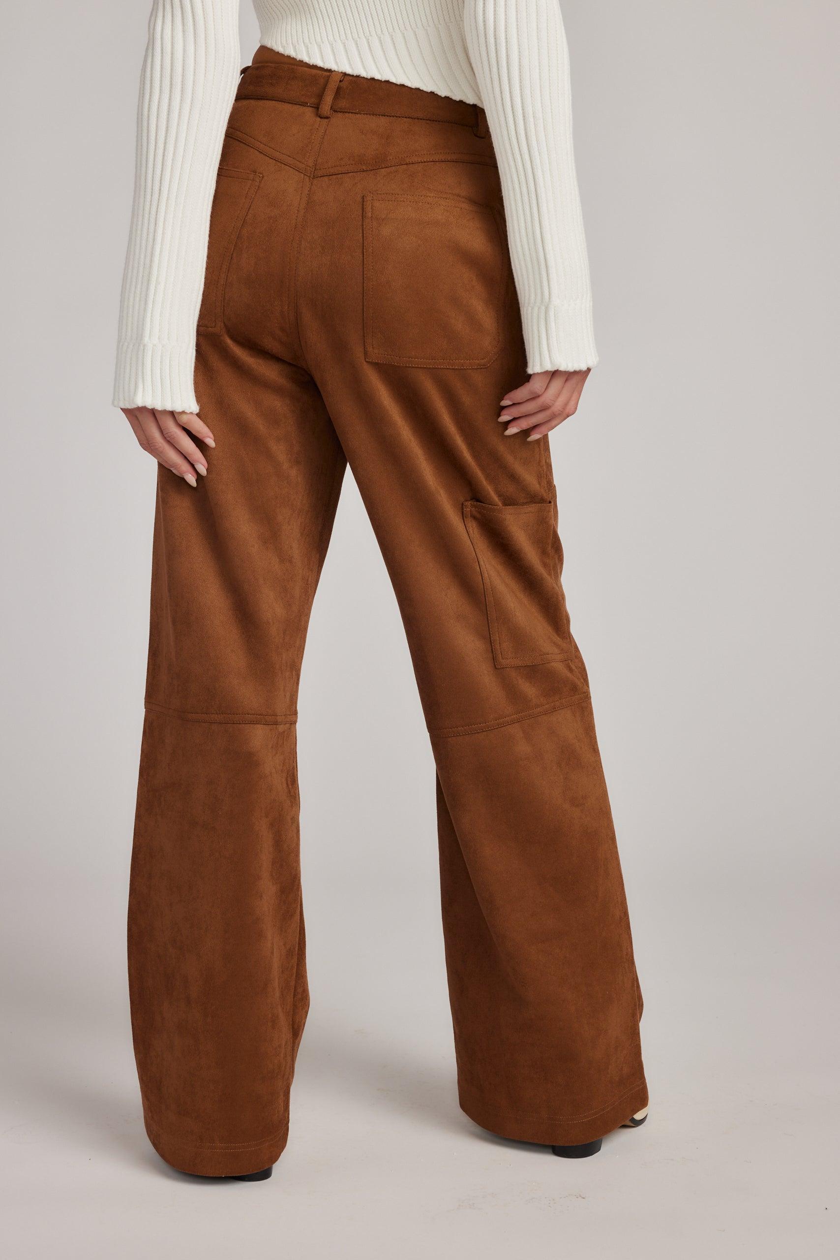 Steph Brown Suede Pants Product Image