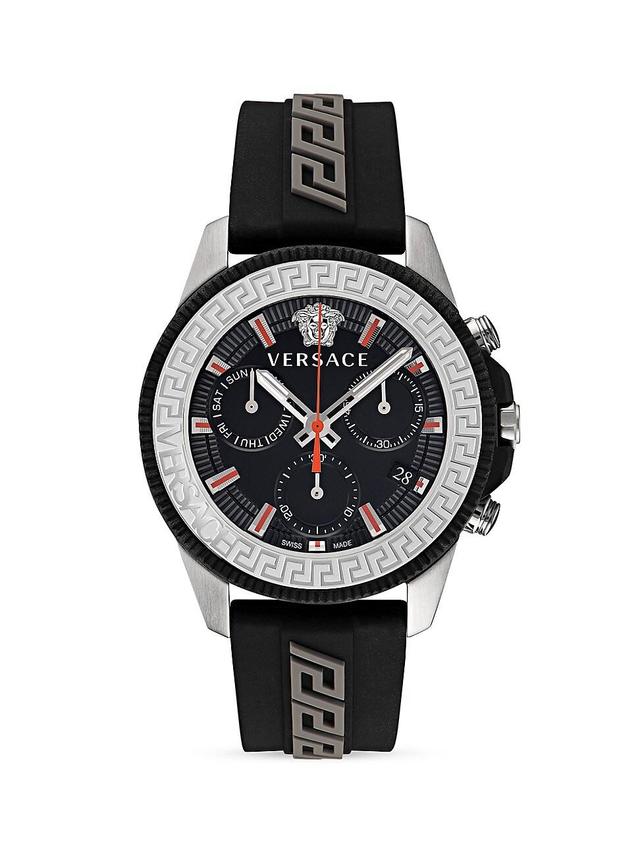 Mens Greca Action Stainless Steel Chronograph Watch Product Image