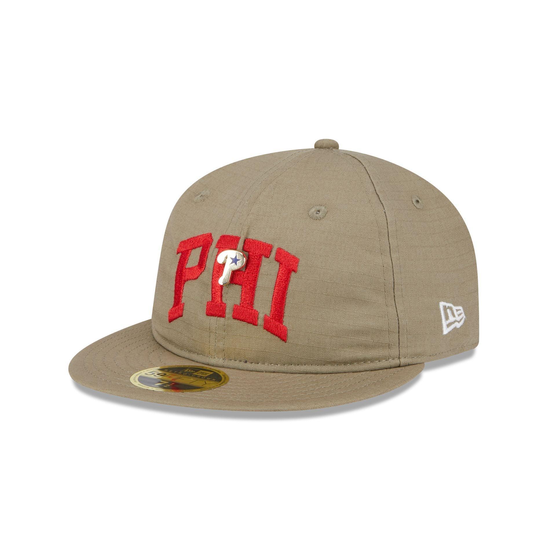 Philadelphia Phillies Logo Pin Retro Crown 59FIFTY Fitted Hat Male Product Image