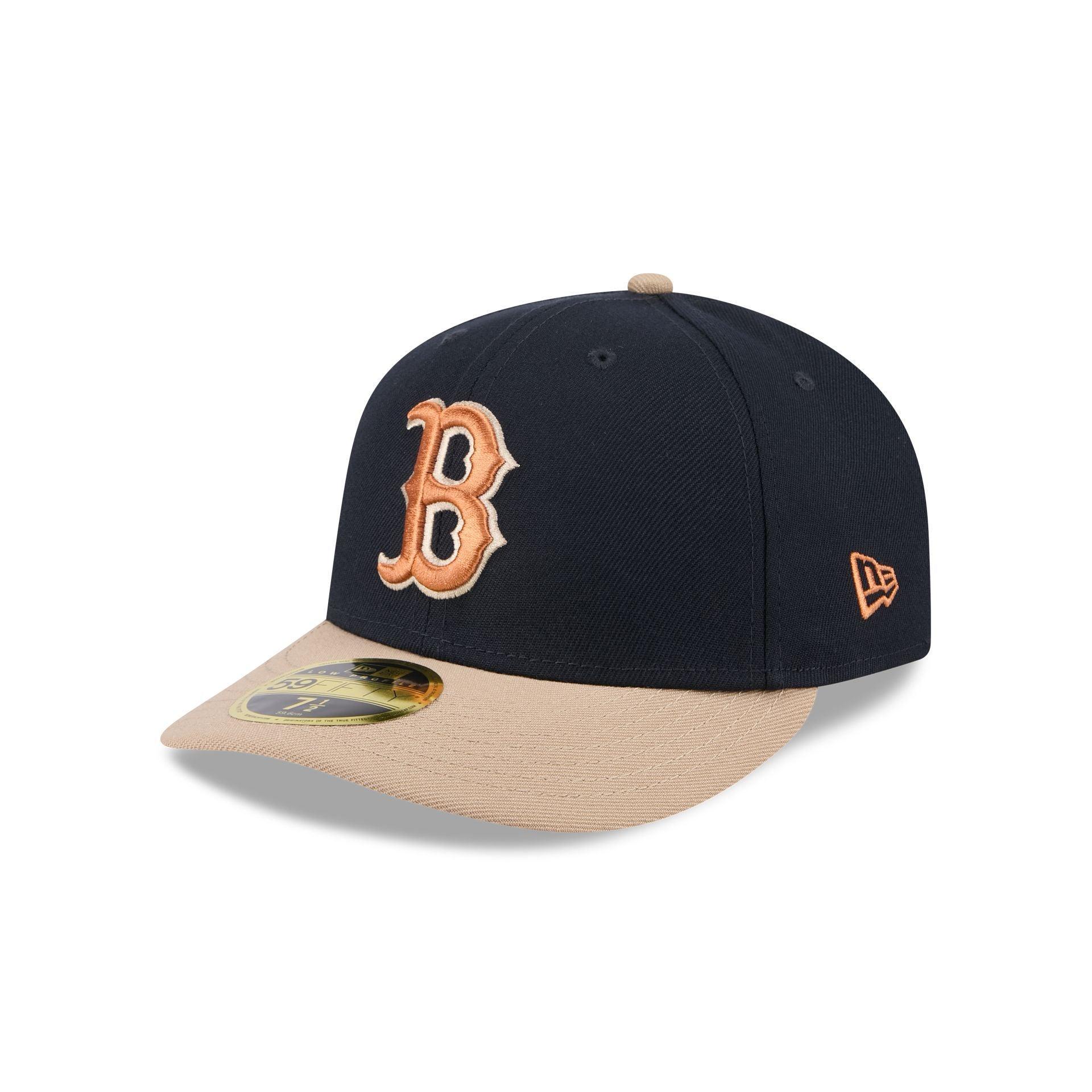 Boston Red Sox Blue Ivory Low Profile 59FIFTY Fitted Hat Male Product Image