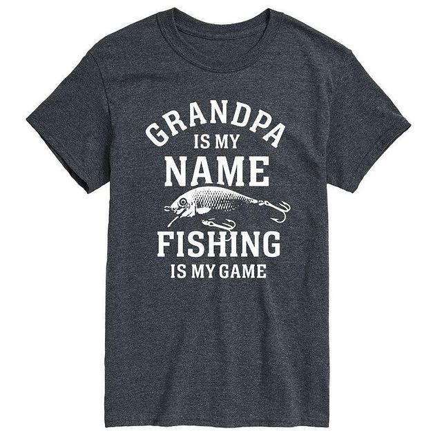 Mens Grandpa Fishing Game Tee Product Image