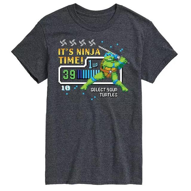 Mens Teenage Mutant Ninja Turtles Leo Graphic Tee Grey Gray Product Image