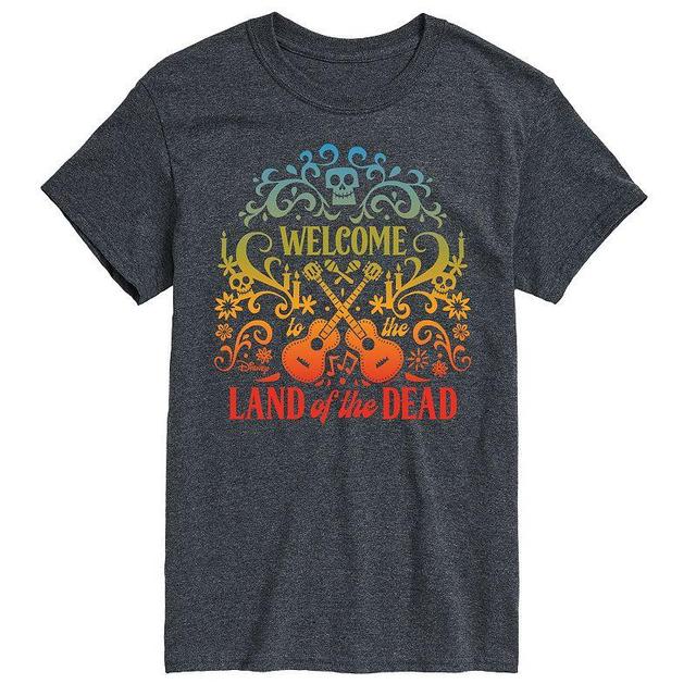 Big & Tall Disney Coco Land Of The Dead Tee, Mens Grey Product Image