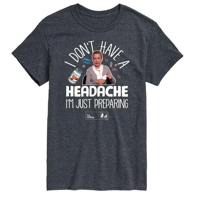 Mens The Office Headache Tee Dark Grey Product Image