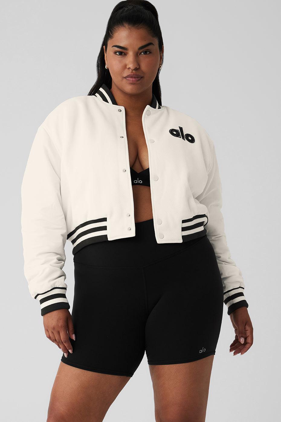 Alo Yoga | Cropped G.O.A.T Jacket White Product Image