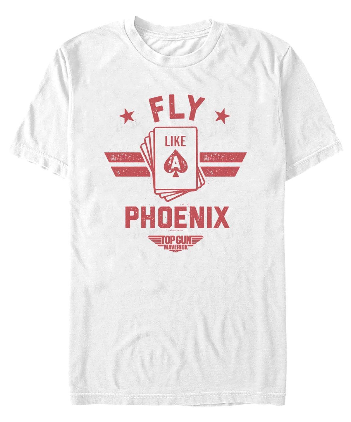 Fifth Sun Mens Top Gun Phoenix Hand Short Sleeve T-shirt Product Image