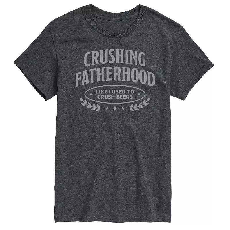 Mens Crushing Fatherhood Graphic Tee Product Image