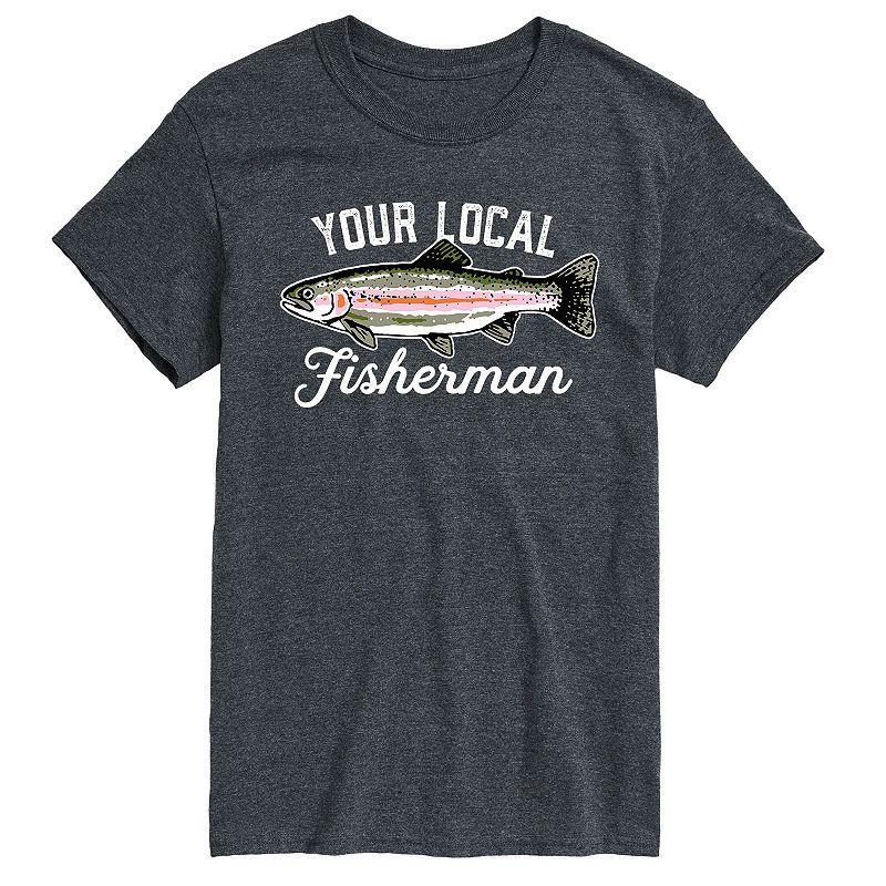 Big & Tall Your Local Fisherman Graphic Tee, Mens Product Image