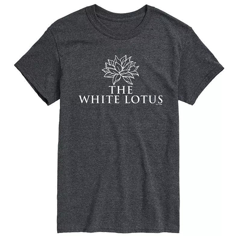 Mens White Lotus Logo Graphic Tee Product Image