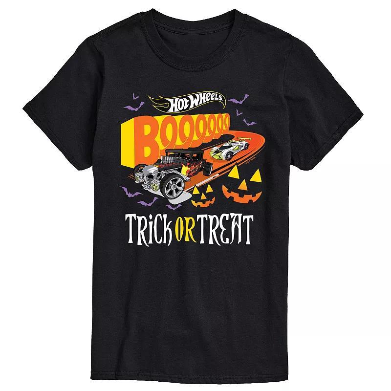 Big & Tall Hot Wheels Trick Or Treat Graphic Tee, Mens Black Product Image