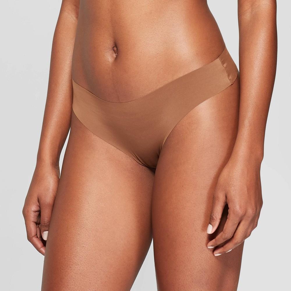 Womens Invisible Edge Thong - Auden Cocoa M Product Image