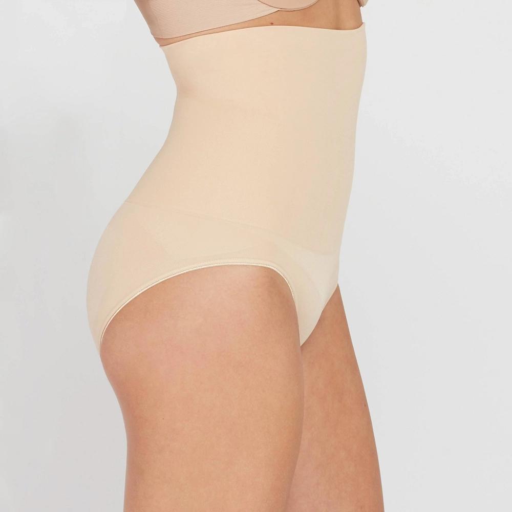 ASSETS by SPANX Women's Remarkable Results High-Waist Control Briefs - Light Beige S Product Image