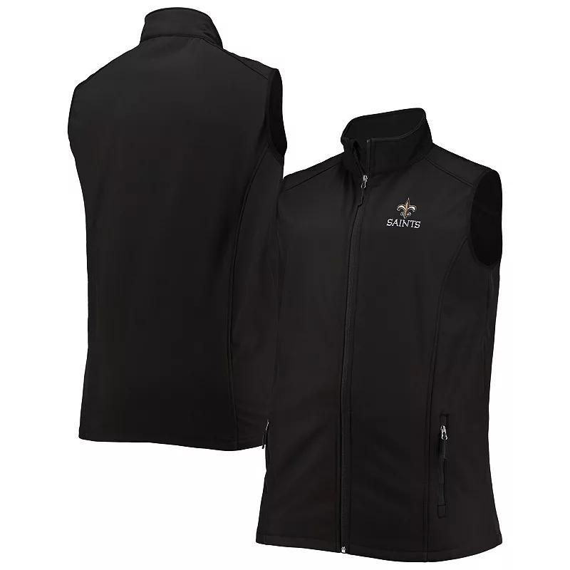 Mens Dunbrooke Black New Orleans Saints Big & Tall Archer Softshell Full-Zip Vest Product Image