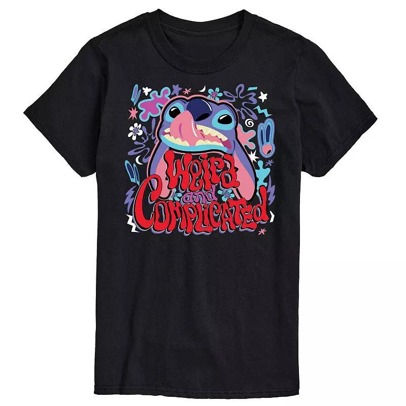 Disneys Lilo & Stitch Big & Tall Weird And Complicated Graphic Tee, Mens Product Image