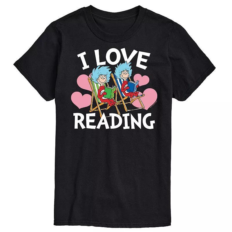 Mens Dr Seuss I Love Reading Graphic Tee Product Image