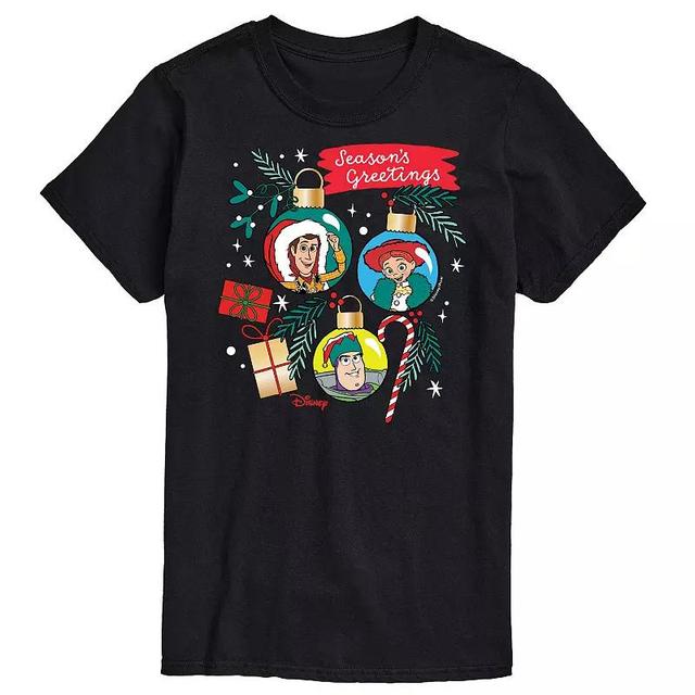 Disney / Pixars Toy Story 4 Big & Tall Season Greetings Ornaments Graphic Tee, Mens Product Image