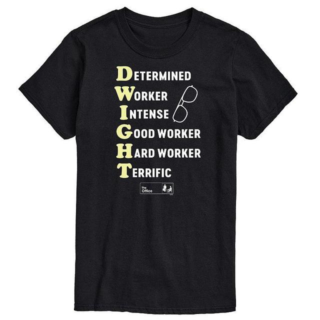 Mens The Office Dwight Defined Tee Blue Product Image