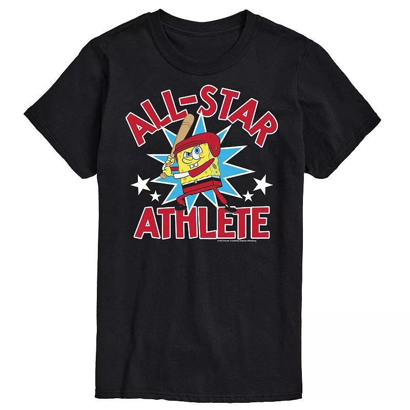 Big & Tall Nickelodeon Spongebob Squarepants All Star Graphic Tee, Mens Product Image