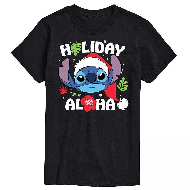 Disneys Lilo & Stitch Big & Tall Holiday Aloha Graphic Tee, Mens Product Image