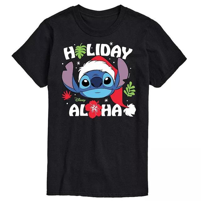 Disneys Lilo & Stitch Big & Tall Holiday Aloha Graphic Tee, Mens Product Image