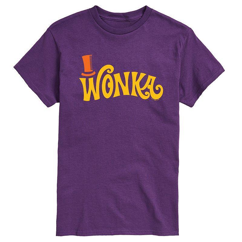 Mens Willy Wonka Retro Willy Wonka Logo Graphic Tee Product Image