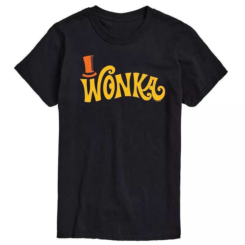 Mens Willy Wonka Retro Willy Wonka Logo Graphic Tee Product Image