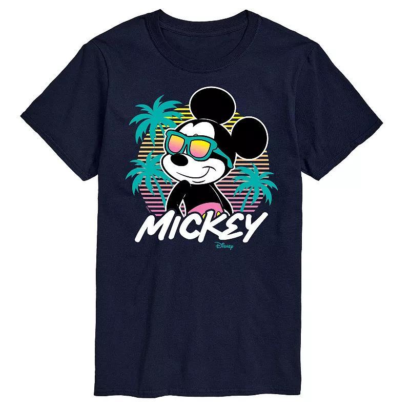 Disneys Mickey Mouse Big & Tall Sunset Graphic Tee, Mens Product Image