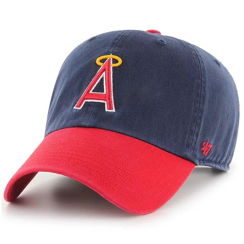 Mens 47 Navy California Angels 1997 Halo Logo Cooperstown Collection Clean Up Adjustable Hat, Mlb Blue Product Image