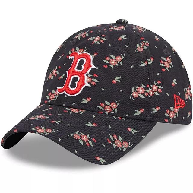 Womens New Era Boston Red Sox Bloom 9TWENTY Adjustable Hat, Blue Product Image