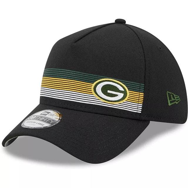 Mens New Era Green Bay Packers Flawless Stripe 39THIRTY Flex Hat Product Image