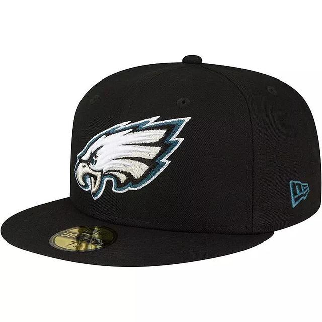 Mens New Era Philadelphia Eagles Team Basic 59FIFTY Fitted Hat Product Image