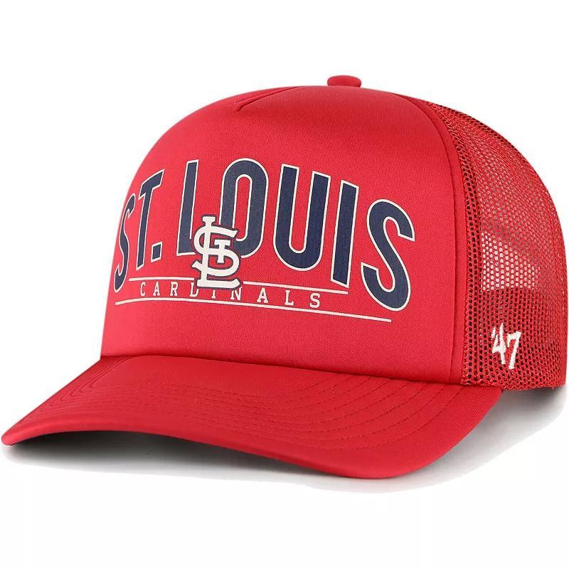 Mens 47 St. Louis Cardinals Backhaul Foam Trucker Snapback Hat Product Image