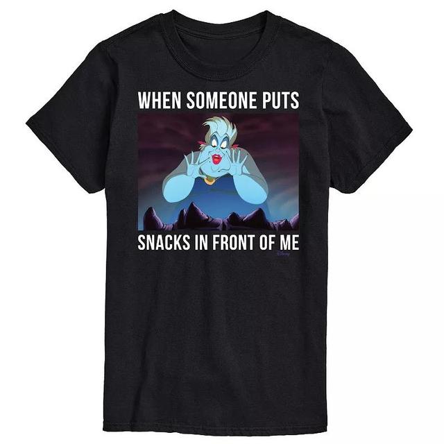 Disneys Villians Big & Tall Ursula Snacks Graphic Tee, Mens Product Image