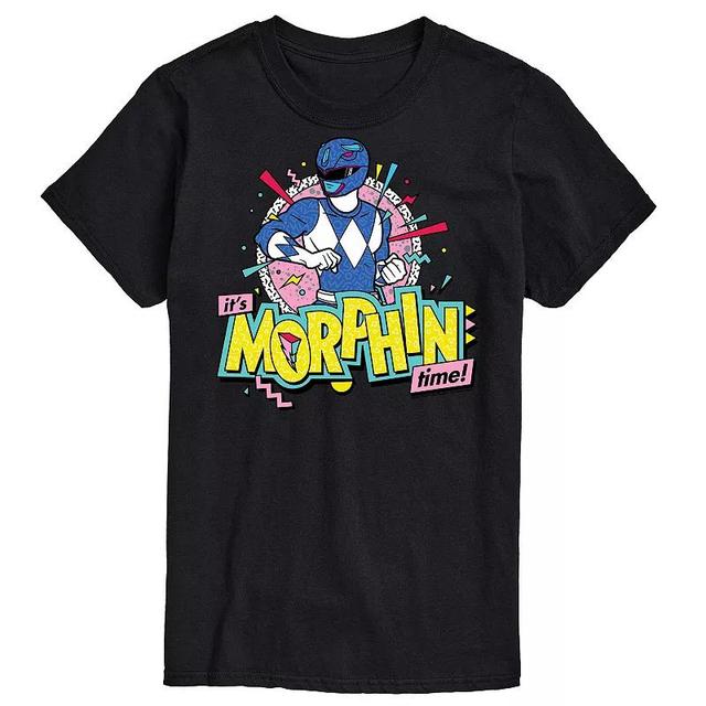 Big & Tall Power Rangers Morphin Time Blue Graphic Tee, Mens Product Image