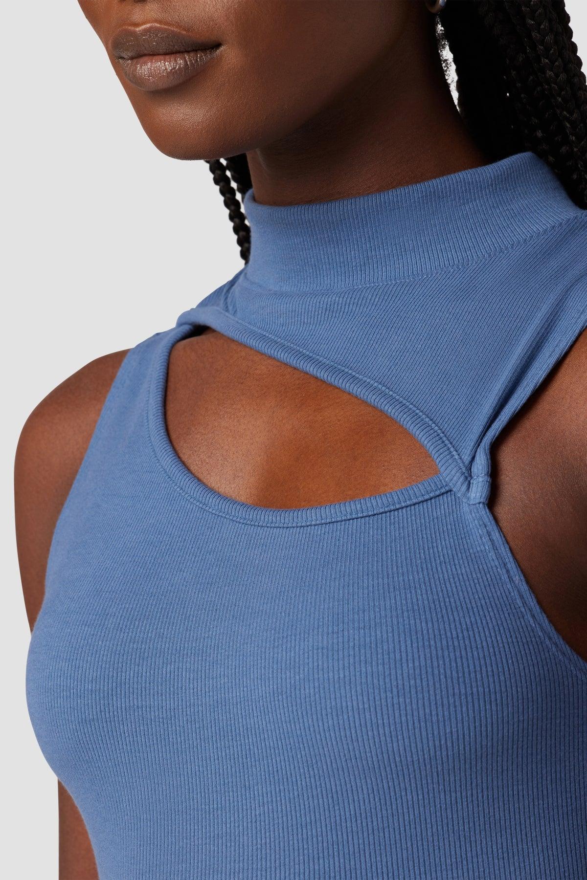 Mock Neck Cut Out Tank Female Product Image