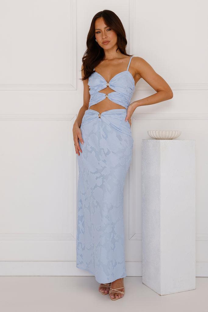 Secluded Shores Crop Top Blue Product Image