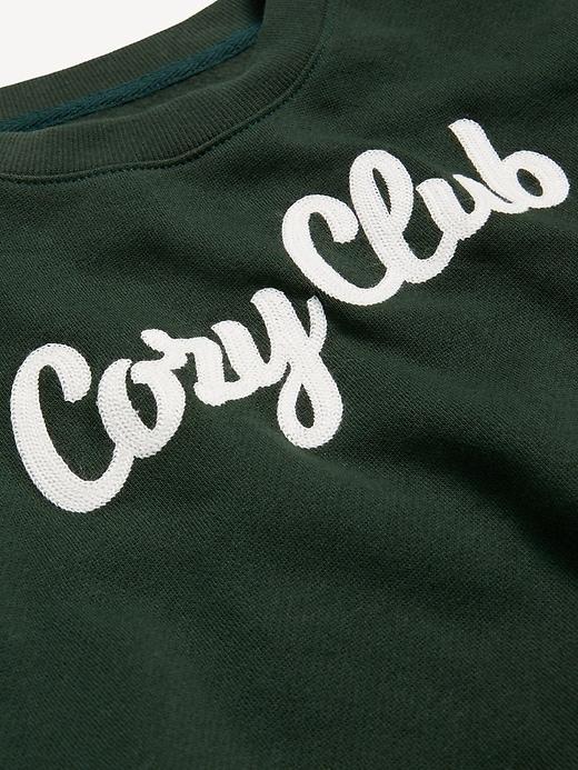 SoComfy Crop Graphic Sweatshirt Product Image