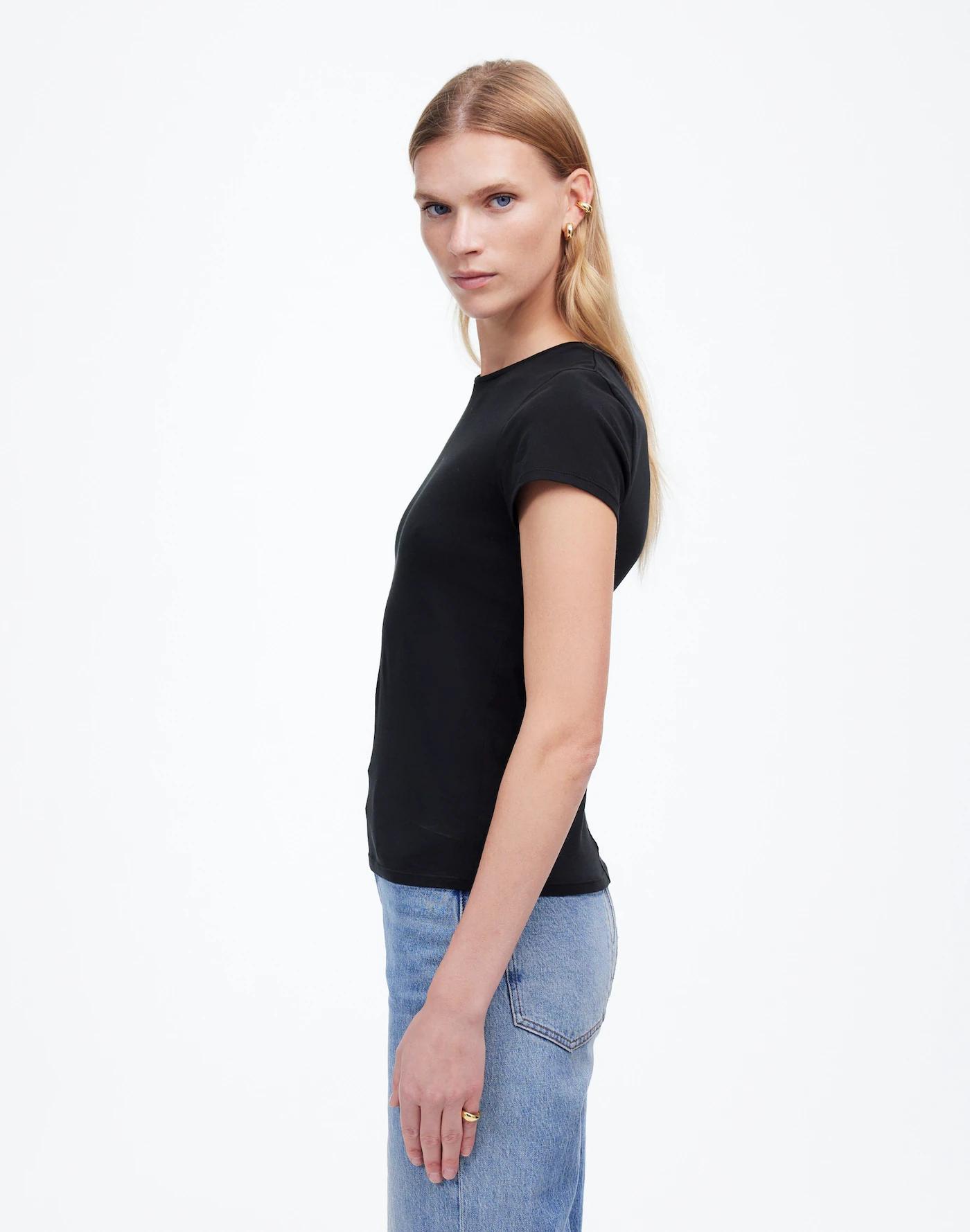 Essential Slim Tee in Lightweight Cotton Product Image