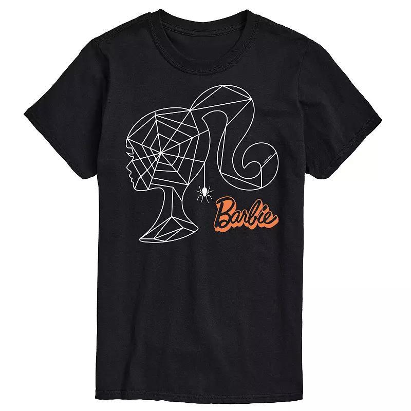 Big & Tall Barbie Spider Web Head Graphic Tee, Mens Product Image