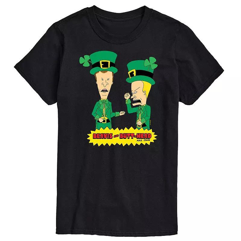 Big & Tall Beavis & Butthead St. Patricks Day Tee, Mens Product Image