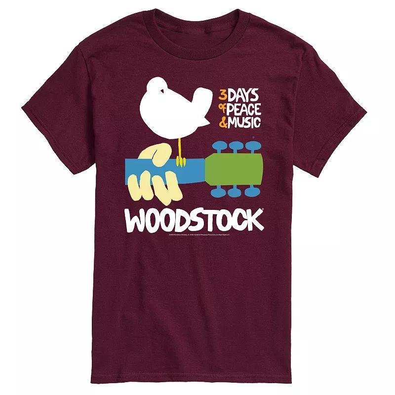 Mens Woodstock Poster Graphic Tee Product Image